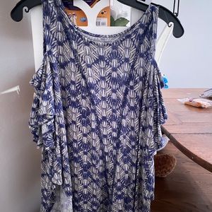 multicolored free people blouse